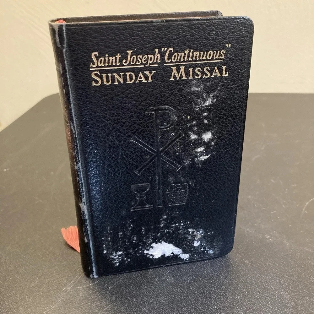 St Joseph Continuous Sunday Missal Vtg 1957 Catholic Book Publishing Pre Vatican